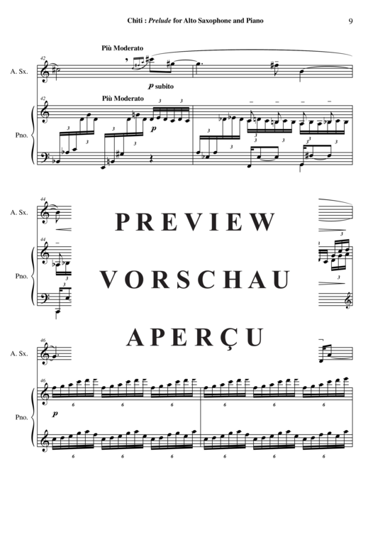 Product gallery: Page 10 of 14 Prelude , , (alto saxophone + piano)
