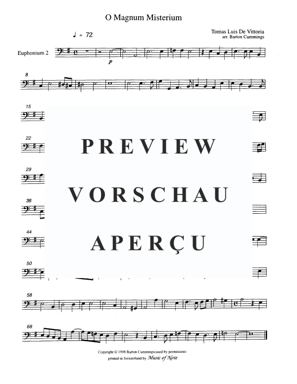 Produktgalerie: Seite 8 von 10 O Magnum Mysterium, , Tuba Quartett EETT