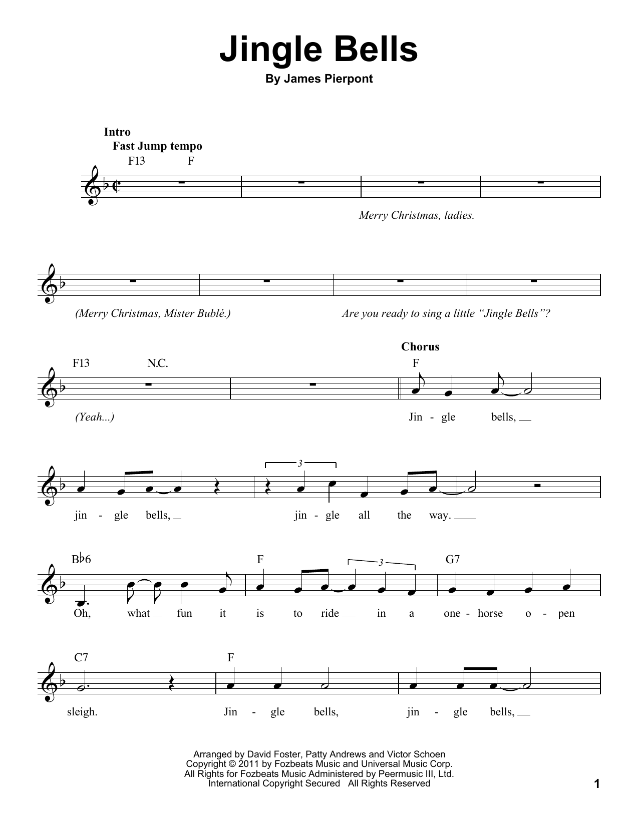 Product gallery: Page 1 of 1 Jingle Bells, Michael Bublé