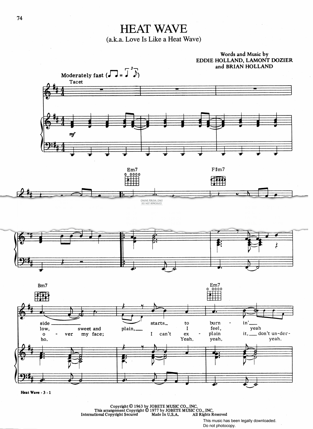 Produktbild zu: Heat Wave (a.k.a. Love Is Like A Heat Wave)