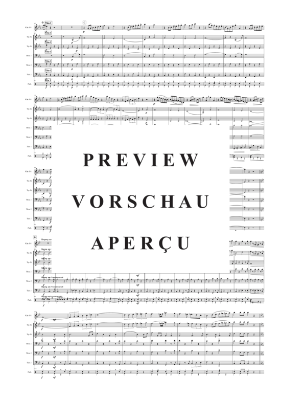 Produktgalerie: Seite 4 von 21 Hoch! Großherzog Friedrich , Blasorchester Fatamo, (Blechbläser Quintett - flexible Besetzung + Schlagzeug)