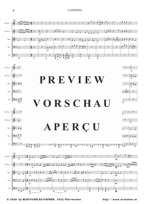 Produktgalerie: Seite 9 von 11 Canzona, , (Blechbläser Quintett)