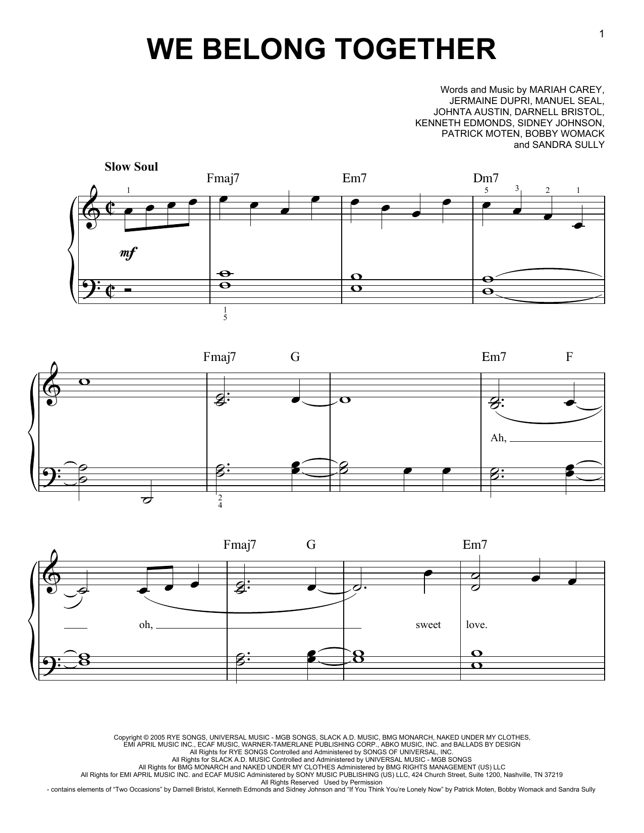 Product gallery: Page 1 of 1 We Belong Together, Mariah Carey