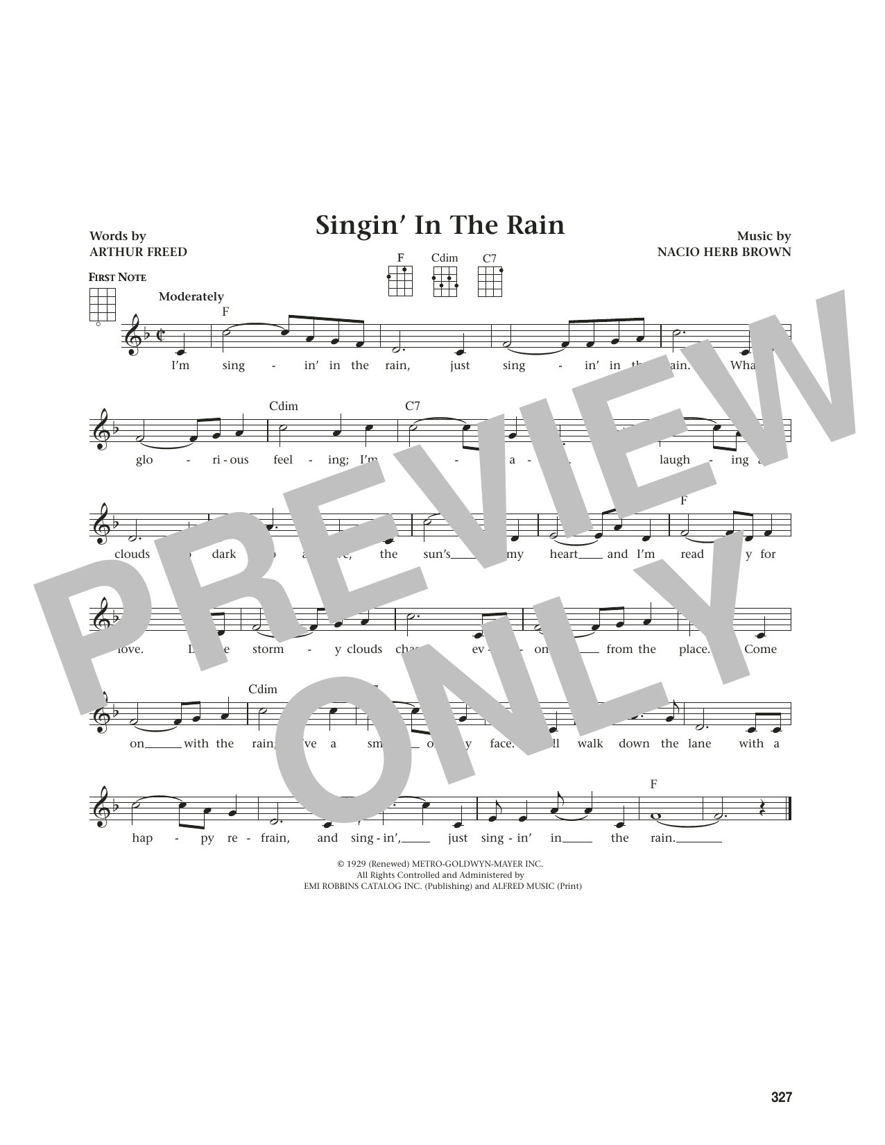 Produktgalerie: Seite 1 von 1 Singin' In The Rain (from The Daily Ukulele) (arr. Jim Beloff), Gene Kelly, Ukulele