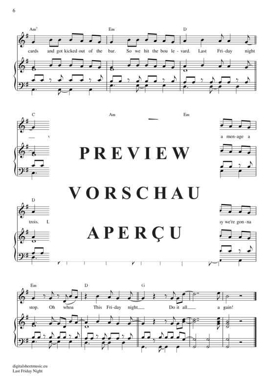 Produktgalerie: Seite 7 von 7 Last Friday Night , Perry, Katy, Klavier und Gesang