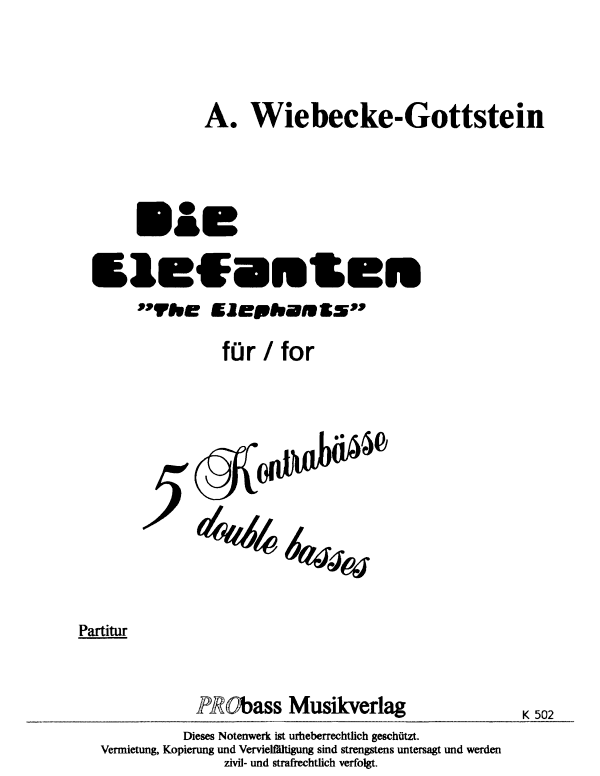 Product picture to: Die Elefanten