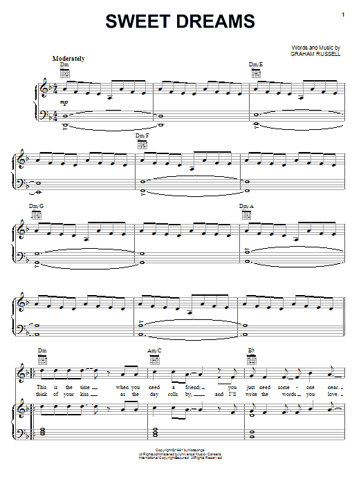 Produktgalerie: Seite 1 von 1 Sweet Dreams, Air Supply, Gesang, Gitarre, Klavier