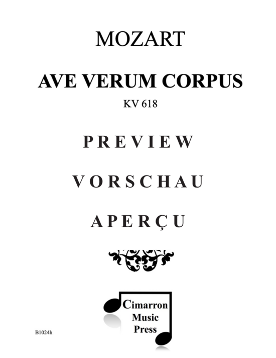Produktgalerie: Seite 2 von 10 Ave Verum Corpus , , (4 Hörner)