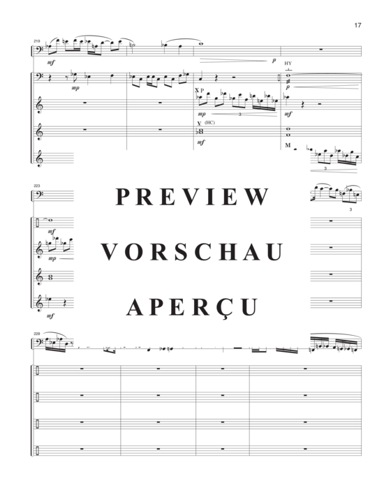 Product gallery: Page 21 of 21 Spectrum , , (bass clarinet solo and 4 percussionists)