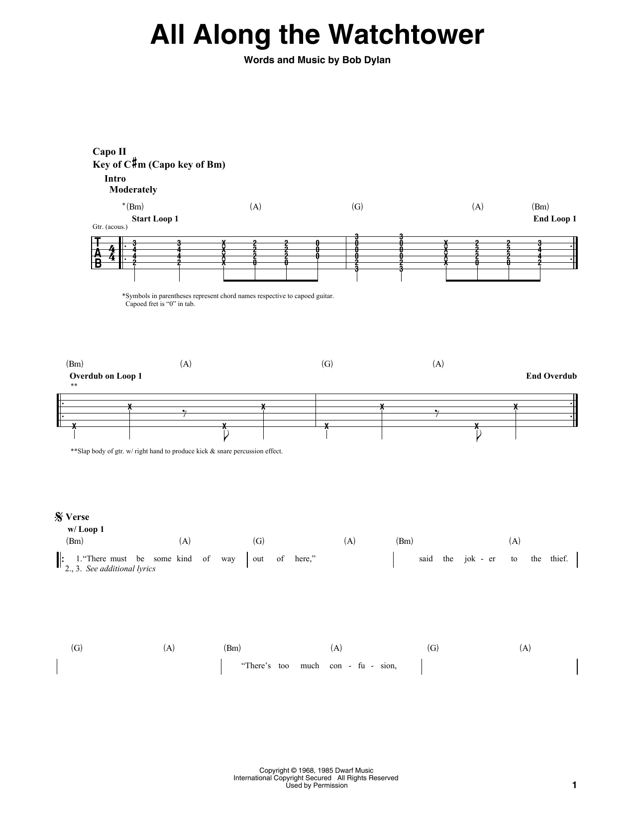 Produktbild zu: All Along The Watchtower