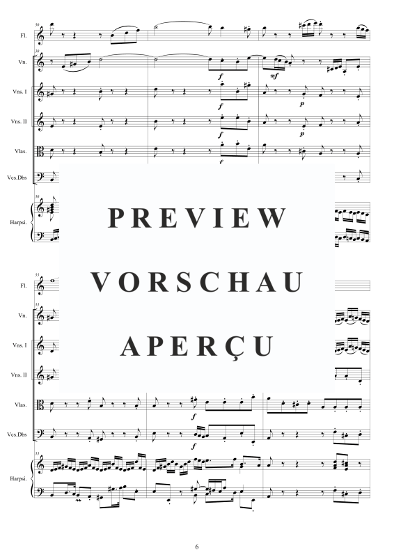 Product gallery: Page 7 of 11 Concerto in A minor BWV 1044, , Mixed Ensemble Flute, Violin, Strings and Harpsichord Bc