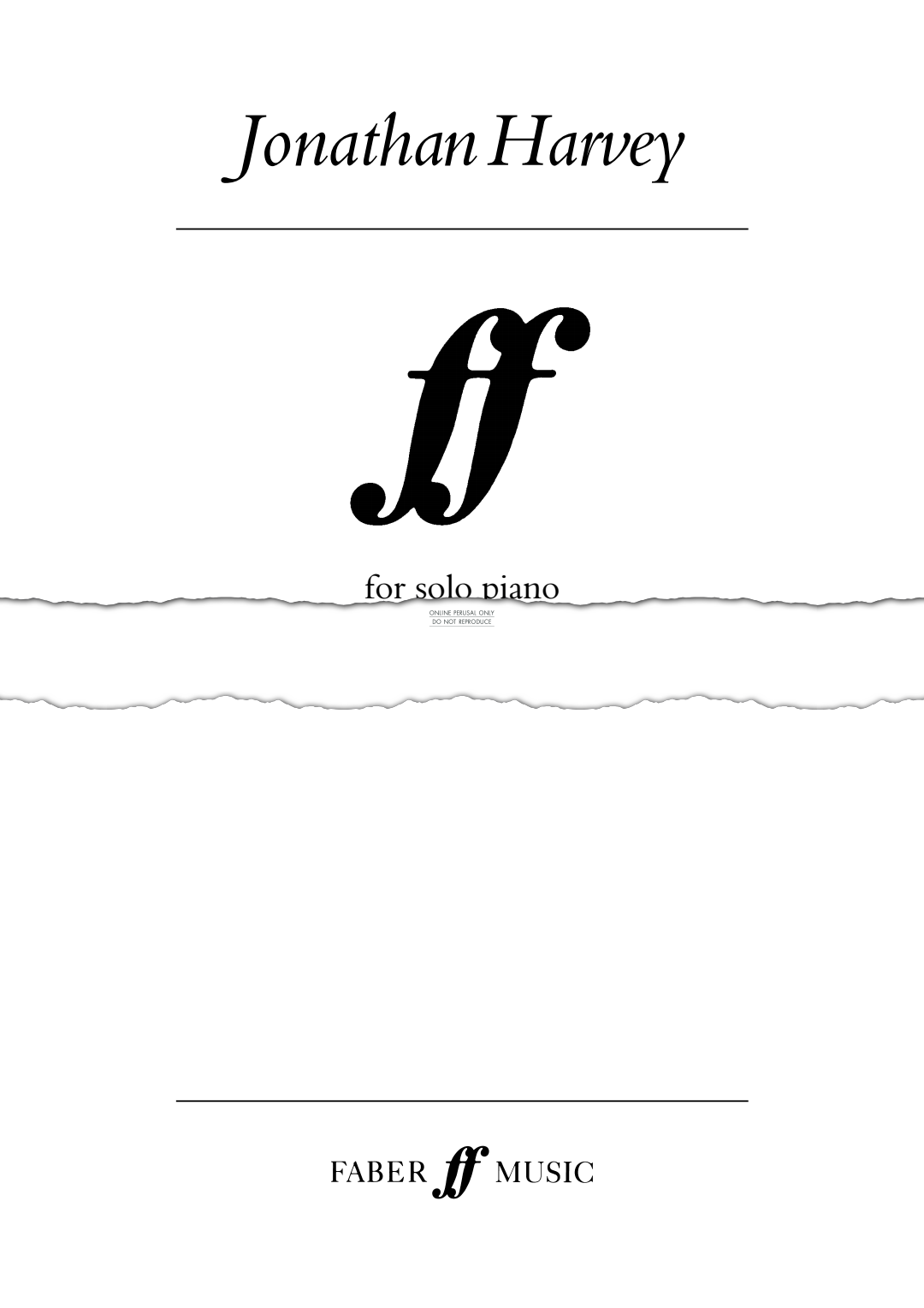 Produktgalerie: Seite 1 von 1 ff, Jonathan Harvey, Klavier