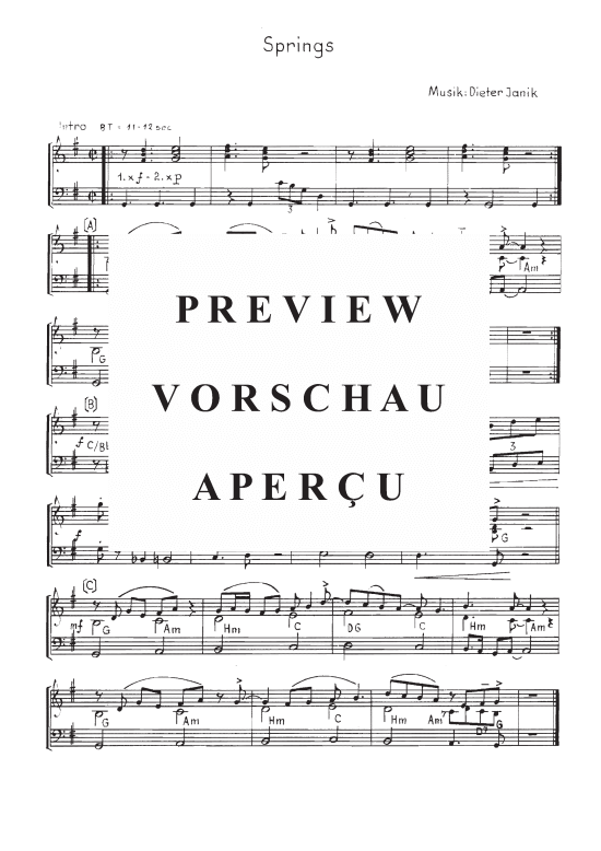 Product picture to: Springs sheet music for jazzpiano