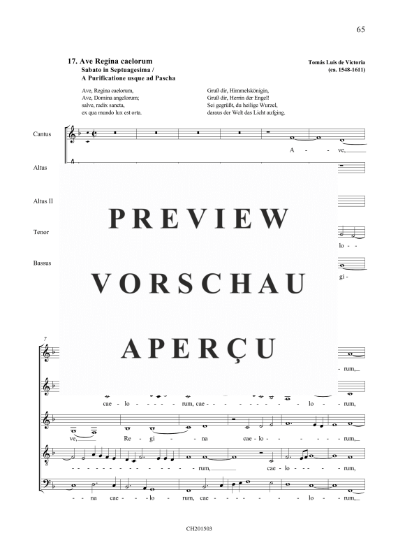 Produktgalerie: Seite 2 von 7 Ave Regina caelorum / Gaude gloriosa, , Gemischter Chor 5-stimmig