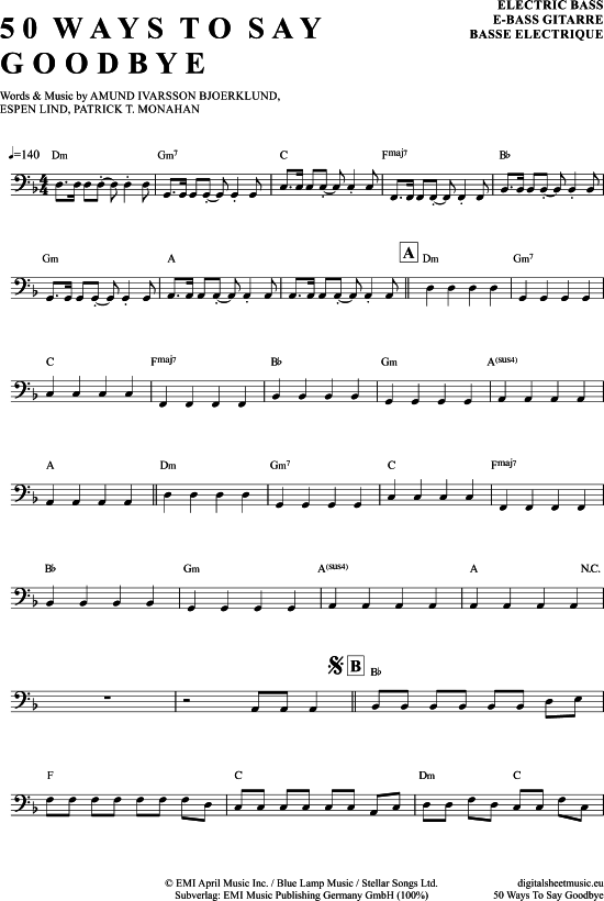 Produktbild zu: 50 Ways To Say Goodbye Train