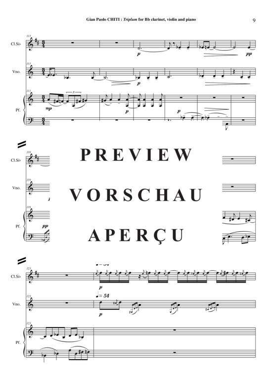 Product gallery: Page 10 of 21 Triplum , , (clarinet in Bb, violin + piano)