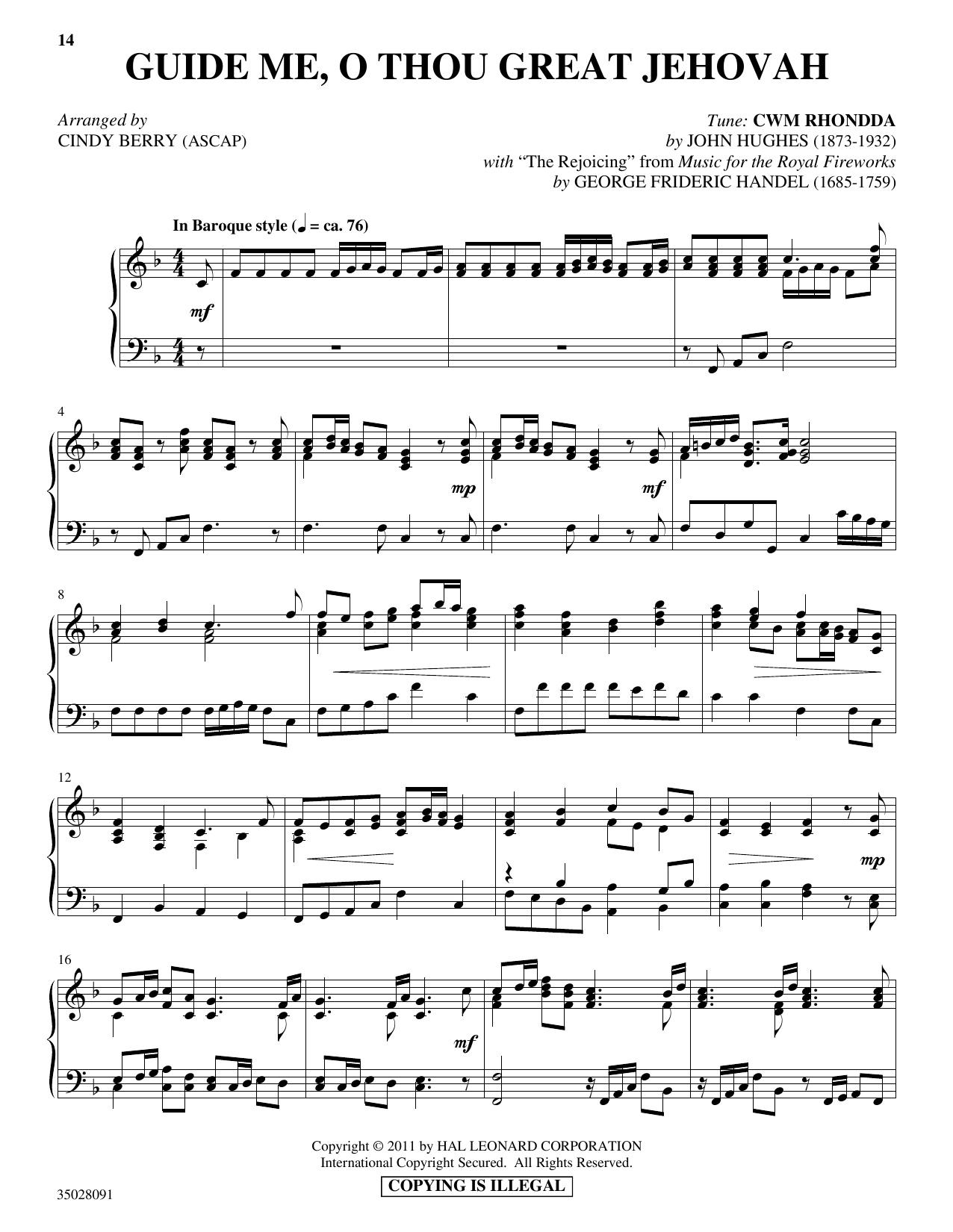 Produktbild zu: Guide Me, O Thou Great Jehovah (with "The Rejoicing")