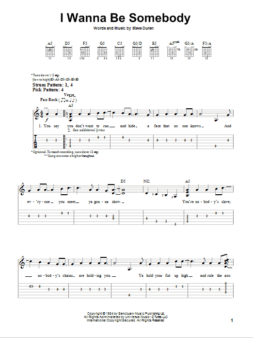 Produktgalerie: Seite 1 von 1 I Wanna Be Somebody, W.A.S.P., Gitarre