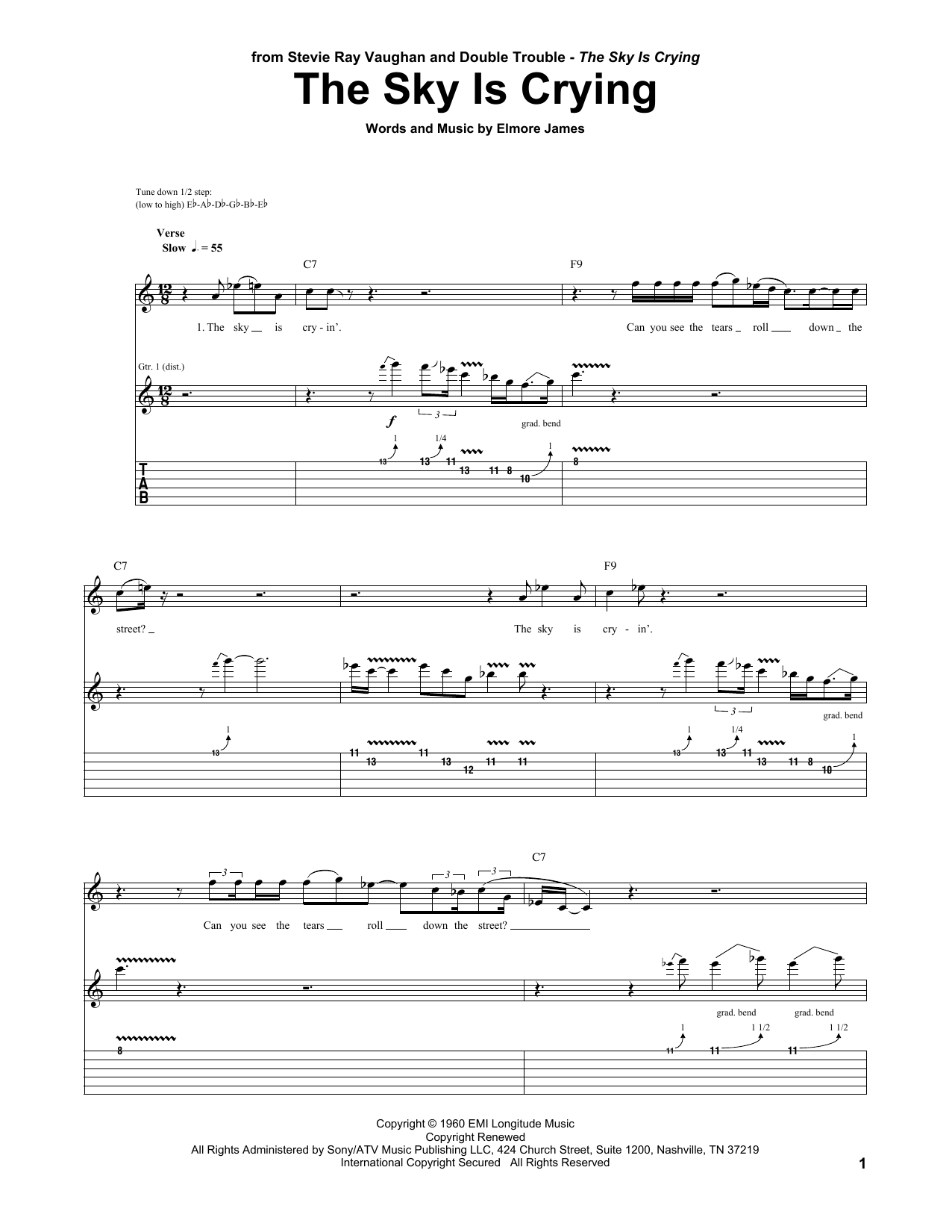 Product gallery: Page 1 of 1 The Sky Is Crying, Stevie Ray Vaughan