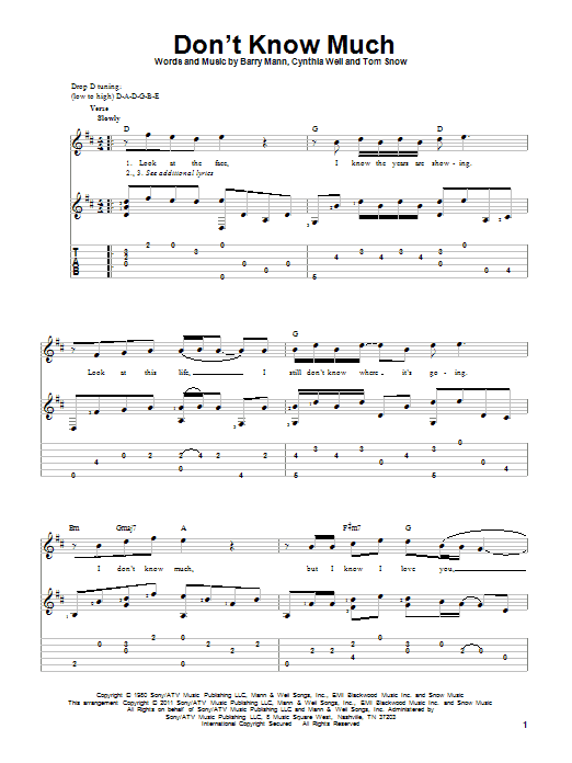 Produktgalerie: Seite 1 von 1 Don't Know Much, Linda Ronstadt and Aaron Neville, Gitarre