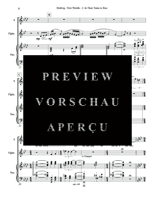 Produktgalerie: Seite 10 von 11 New Worlds, , (Trio Mezzo Sopran, Trompete in C/Flügelhorn und Klavier)