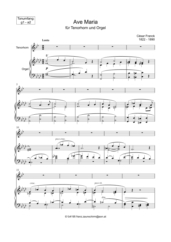 Produktbild zu: Ave MariaCésar Franck