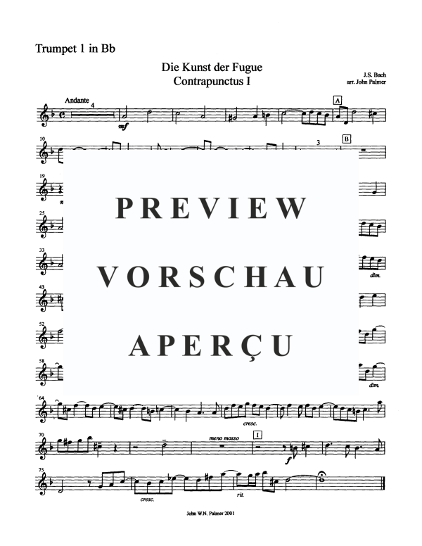 Produktgalerie: Seite 6 von 11 Contrapunctus No. 1, , Blechbläser Quintett