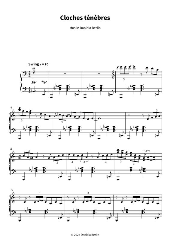 Produktgalerie: Seite 1 von 9 Cloches ténèbres, , Klavier Solo