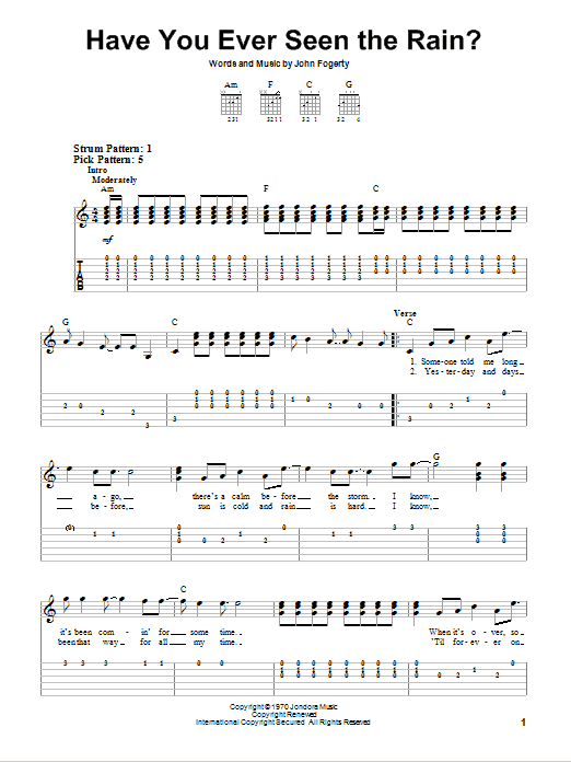 Product gallery: Page 1 of 1 Have You Ever Seen The Rain?, Creedence Clearwater Revival