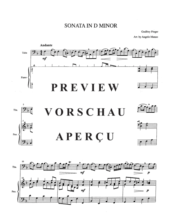 Produktgalerie: Seite 3 von 12 Sonata in D Minor , , (Tuba + Klavier)