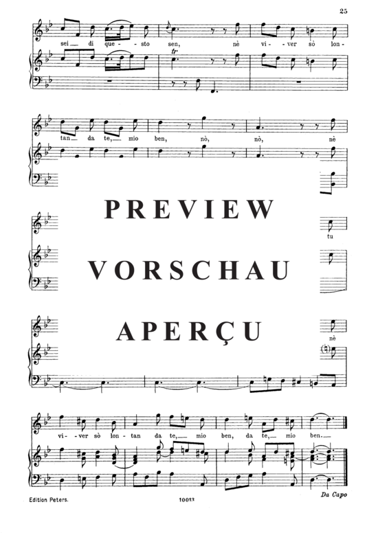 Product gallery: Page 5 of 5 Si t'amo o caro, , Soprano Solo and Piano