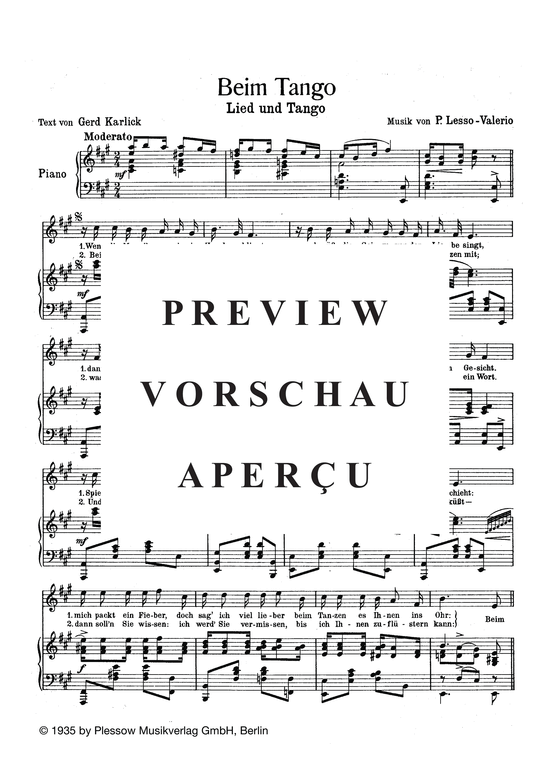 Produktgalerie: Seite 3 von 3 Beim Tango, , Klavier und Gesang