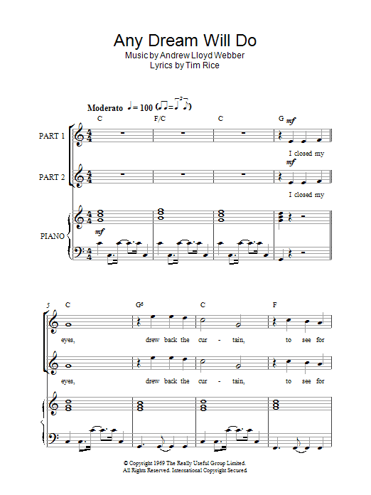 Produktbild zu: Any Dream Will Do (arr. Rick Hein)