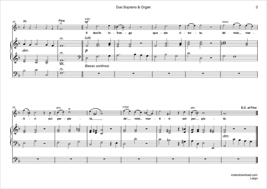 Product gallery: Page 4 of 5 Largo (Rinaldo: Arie der Almirena) , ,  (soprano/tenor + organ)