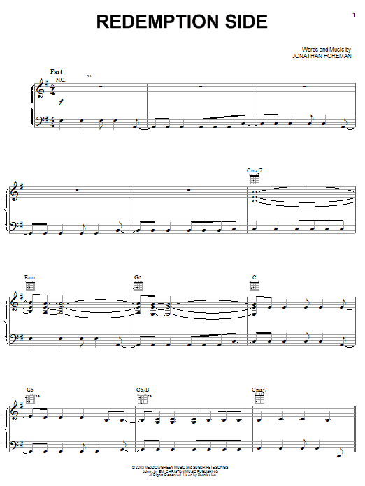 Produktgalerie: Seite 1 von 1 Redemption Side, Switchfoot, Gesang, Gitarre, Klavier