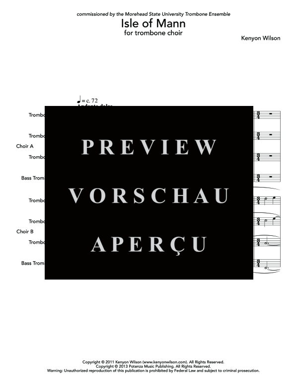 Produktgalerie: Seite 5 von 11 Isle of Mann, , (Ensemble Posaune Doppel Quartett)