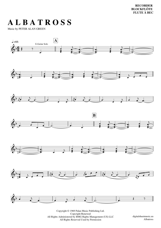 Product gallery: Page 1 of 4 Albatross , Mac, Fleetwood, (recorder)