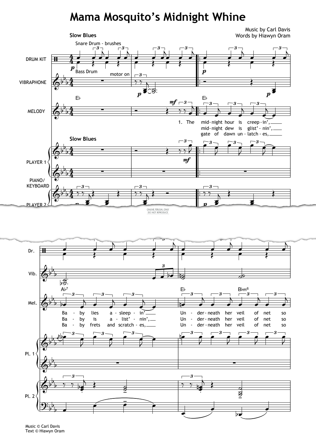 Product gallery: Page 1 of 1 Mama Mosquito's Midnight Whine, Carl Davis