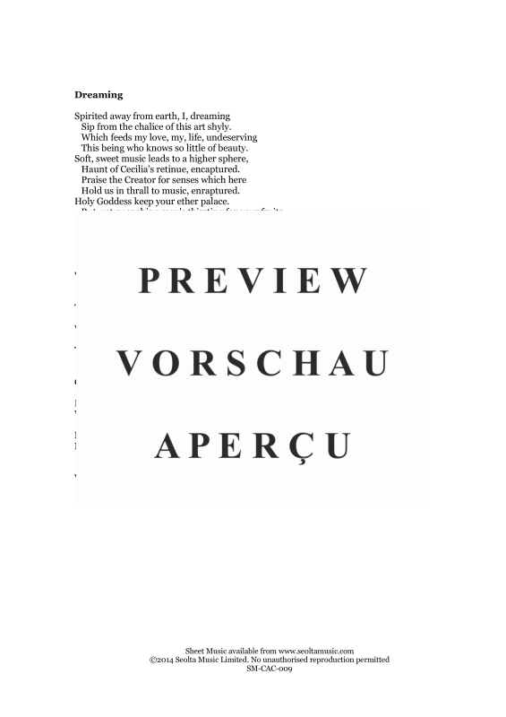Produktgalerie: Seite 3 von 11 Dreaming, , Gemischter Chor