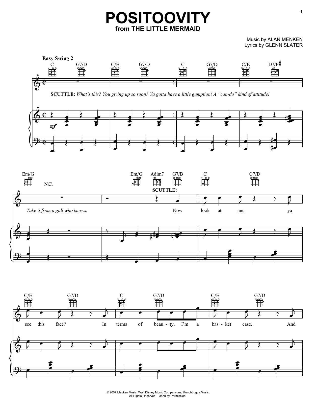 Produktbild zu: Positoovity (from The Little Mermaid: A Broadway Musical)
