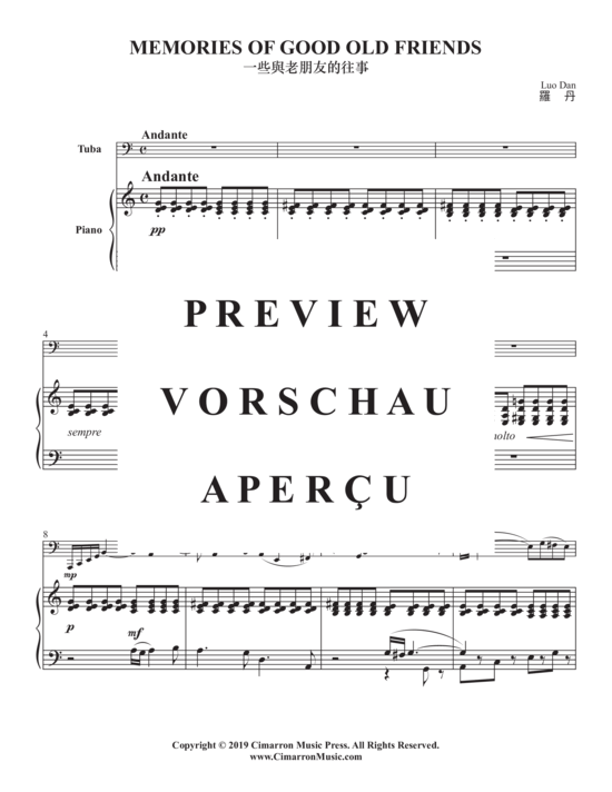 Product gallery: Page 3 of 20 Memories of Good Old Friends , , (tuba + piano)