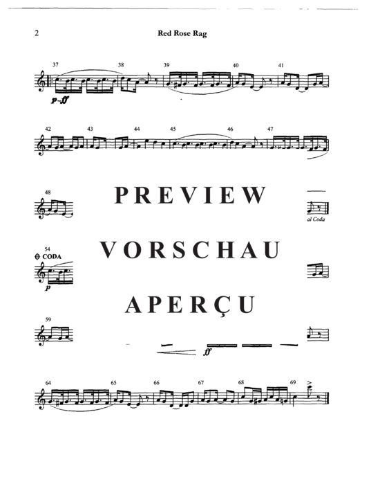 gallery: Red Rose Rag , , (Blechbläser Quintett)
