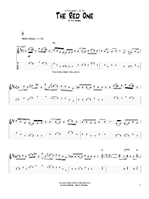 Product gallery: Page 1 of 1 The Red One, Pat Metheny