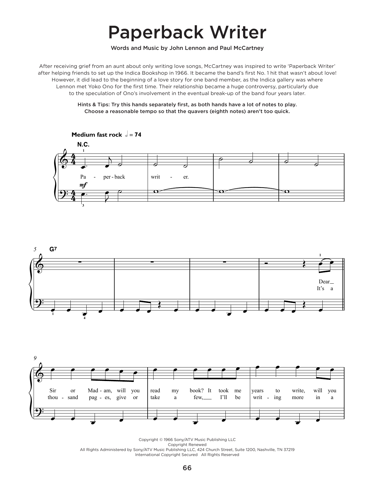 Product gallery: Page 1 of 1 Paperback Writer, The Beatles