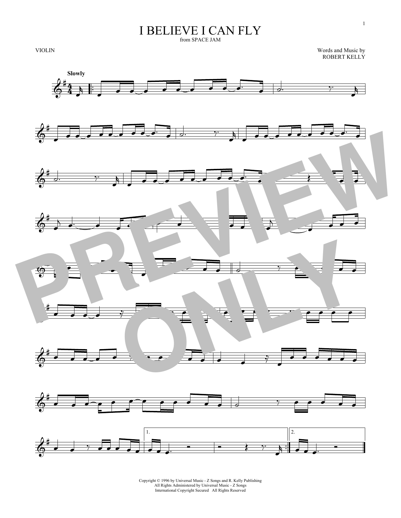 Product gallery: Page 1 of 1 I Believe I Can Fly, R. Kelly