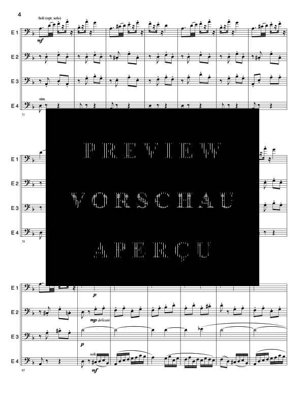 Product gallery: Page 8 of 11 Raymond Overture, , (Euphonium Quartet/Choir EEEE)