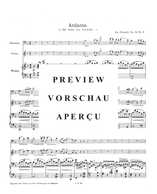 Product gallery: Page 2 of 3 Andante , , (violin + piano)