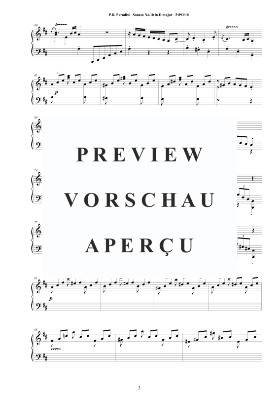 Produktgalerie: Seite 4 von 9 Sonate Nr. 10 in D-Dur, , Klavier Solo