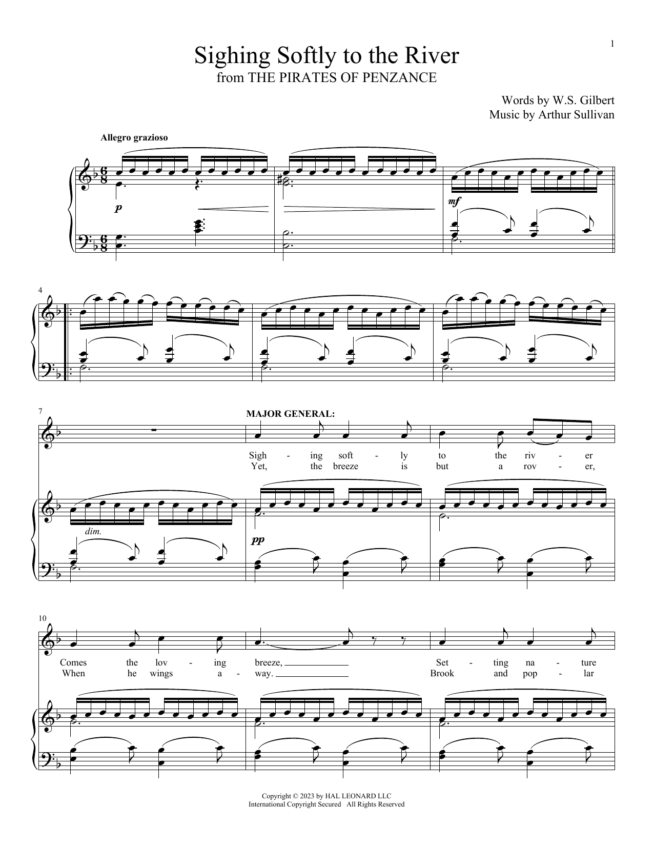 Produktbild zu: Sighing Softly To The River (from The Pirates Of Penzance)