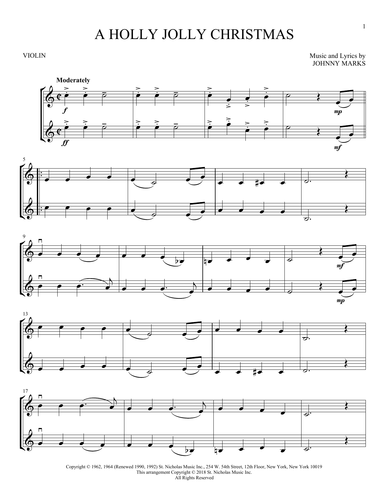 Product gallery: Page 1 of 1 A Holly Jolly Christmas, Johnny Marks